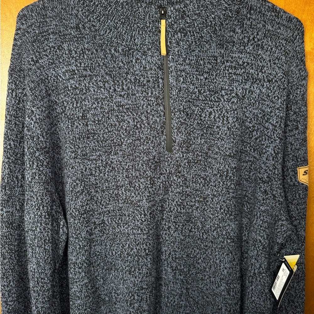 BRP Men's Black Zip-Up Sweater by Skidoo